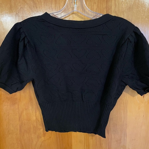 For Love & Lemons Neve Crop Cardigan Sweater - Picture 5 of 6